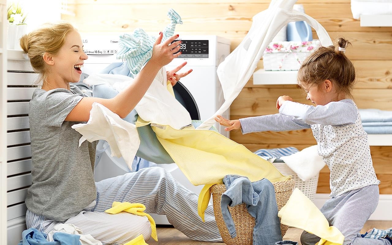 En choisissant le bon lave-linge, la journée de lavage devient un plaisir pour toute la famille.