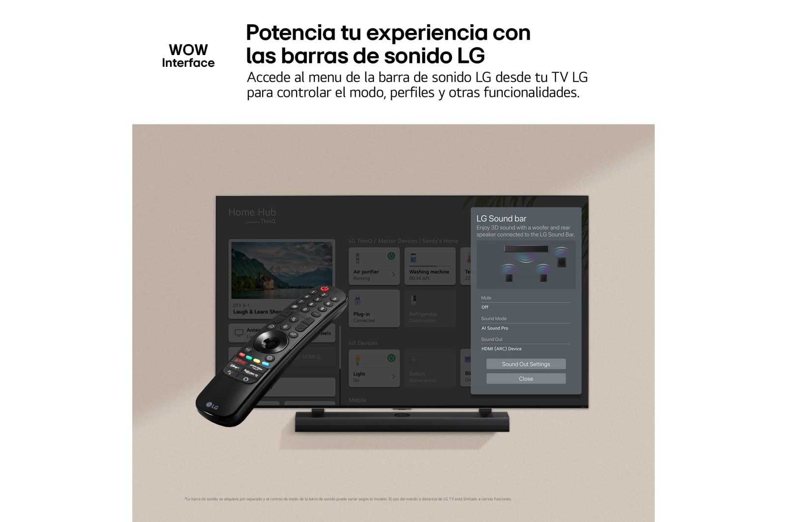 LG 43 pulgadas TV LG UHD AI 4K serie UT80  con Smart TV WebOS24, 43UT80006LA