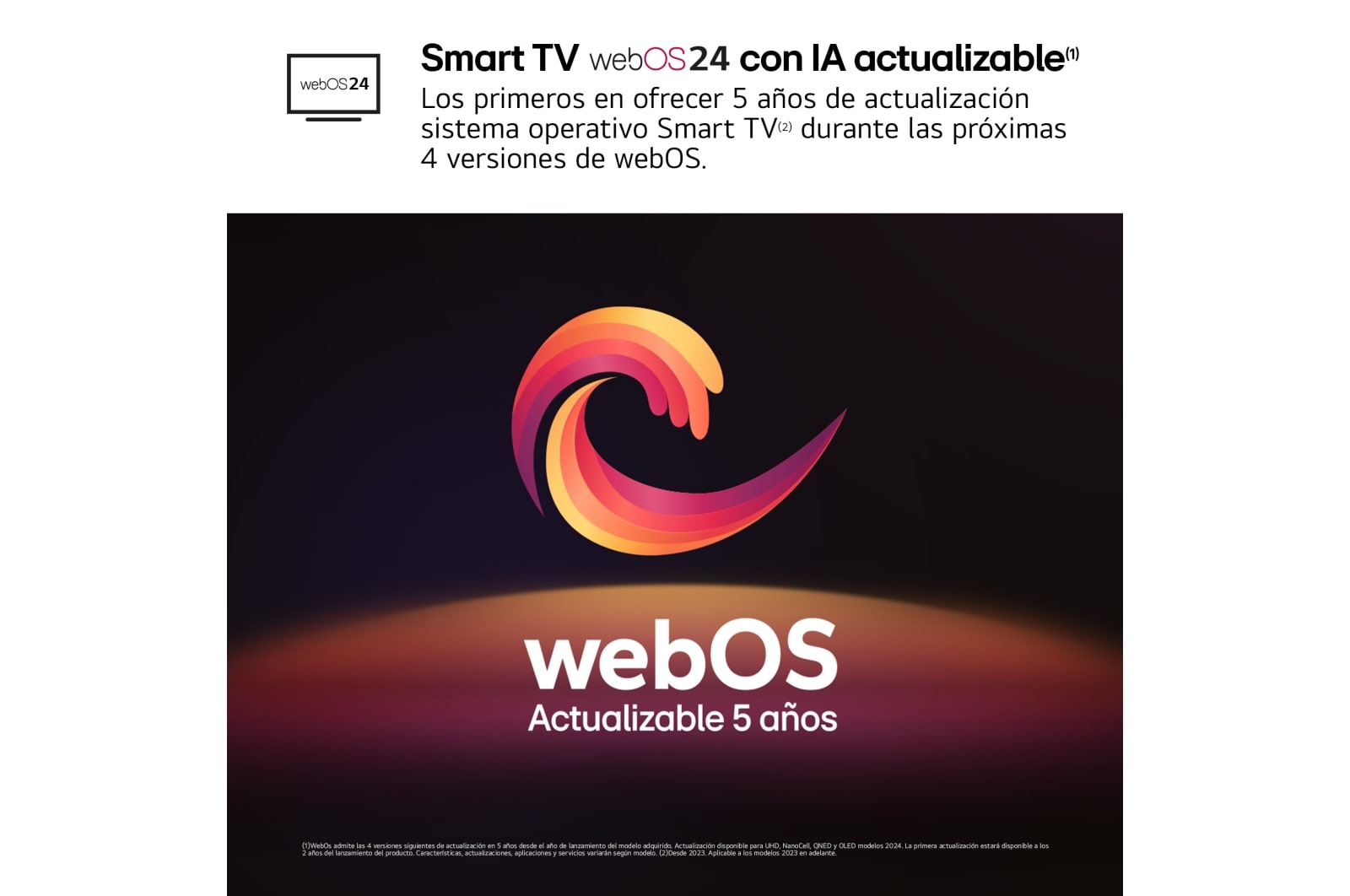 LG 65 pulgadas TV LG UHD AI 4K serie UT80 con Smart TV WebOS24, 65UT80006LA