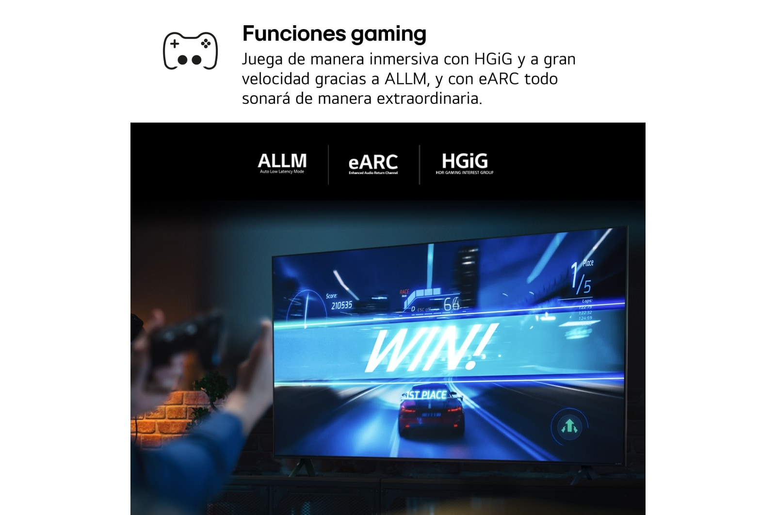 LG 65 pulgadas TV LG UHD AI 4K serie UT80 con Smart TV WebOS24, 65UT80006LA