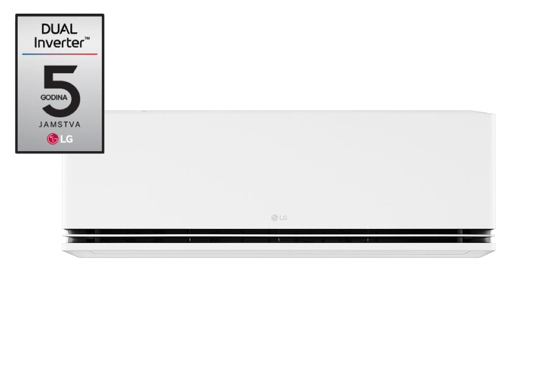 LG DUALCOOL Deluxe, Soft Air, 3,5 kW Split klima-uređaj, Prednja strana, H12S1D