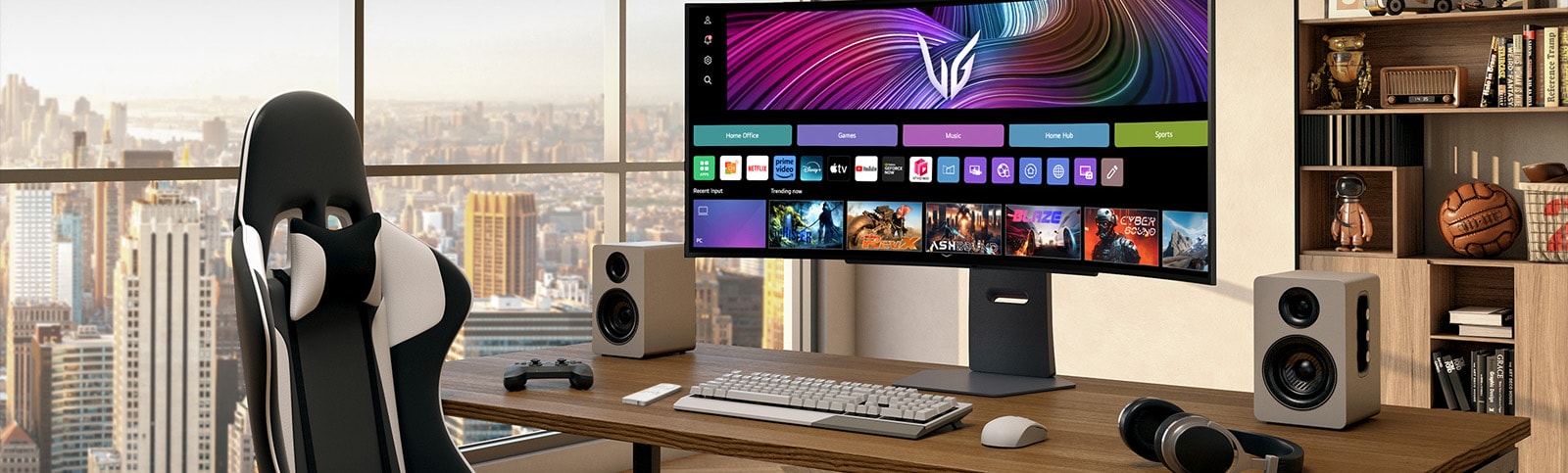 Prednja slika gaming monitora UltraGear™ 45GX90SA.